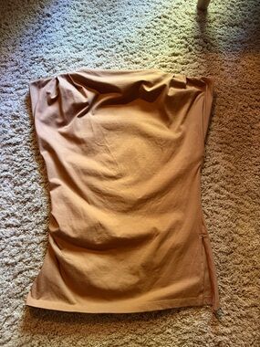 LOFT Strapless Tube Top in Camel Brown